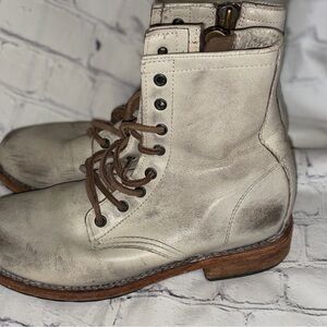 Freebird Taupe Manchester Combat Boots size 9